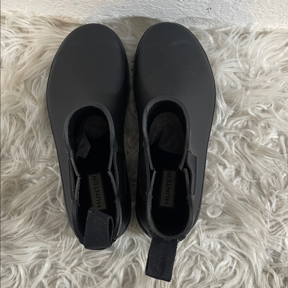 HUNTER Women's Original Chelsea Rain Boots Waterproof Size 8 Black New - Picture 7 of 16